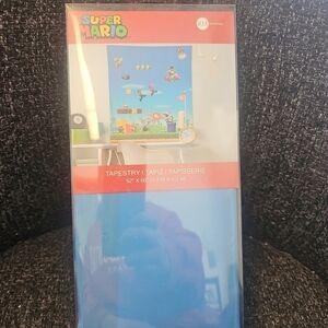 NIP Nintendo Super Mario Brothers 52"x 60" Tapestry RoomMates Machine Washable